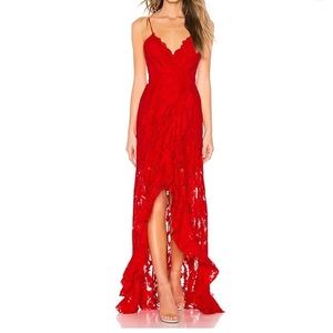 Majorelle Paisley red dress